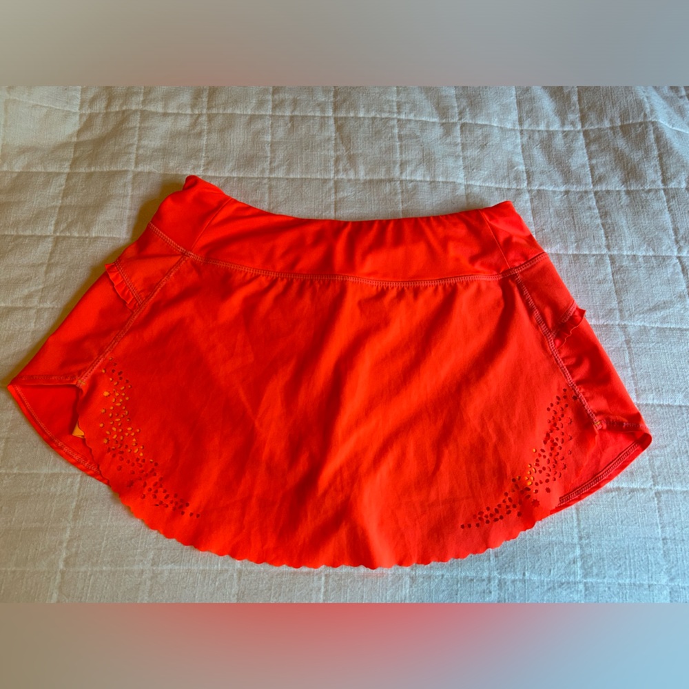 Orange Hind tennis skirt